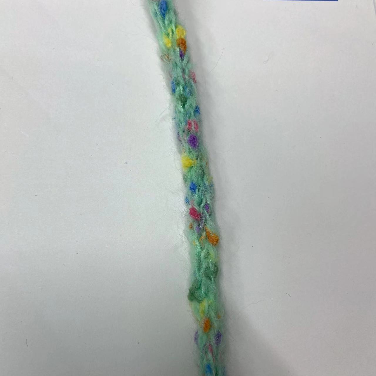 Otoño y invierno punto de onda de color entrelaces lana hueca cinta de tejido joyería pinzas de pelo accesorios de fragancia corda de sombrero