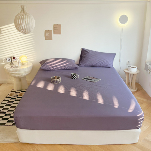 Sanded sheet, single piece, washed cotton bedspread, household Simmons dust cover, mattress protector, cross-border home textile wholesale