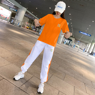 Yang Liping Square Dance New Clothing Casual suit Short-sleeved Fashion Internet Celebrator Ghost Step Dance Sportswear Summer