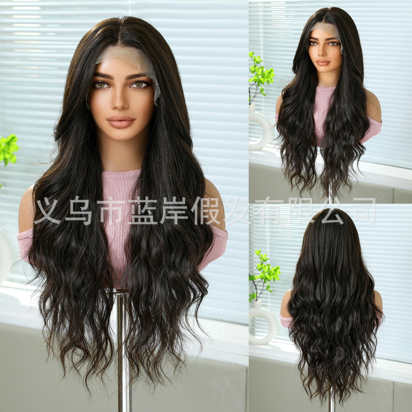 Nuevo producto gradiente gris color popular estilo europeo y americano 13*6 peluca de encaje de área grande costura libre transpirable y cómodo tocado