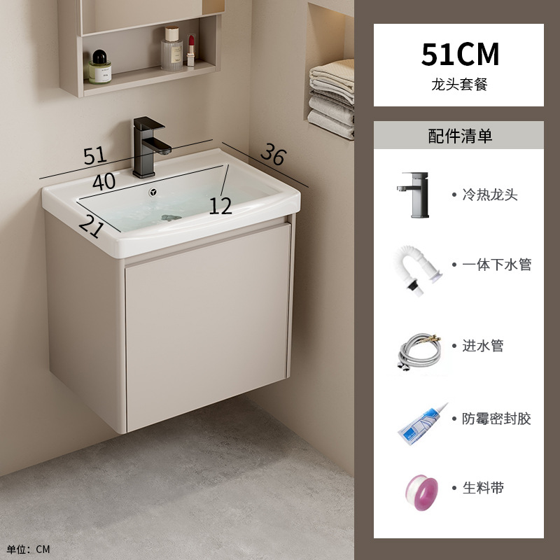 Espacio de aluminio cuarto de baño combinación Hotel Roca Placa de lavado integrado mesa de lavado baño lavabo cuenca transfronteriza