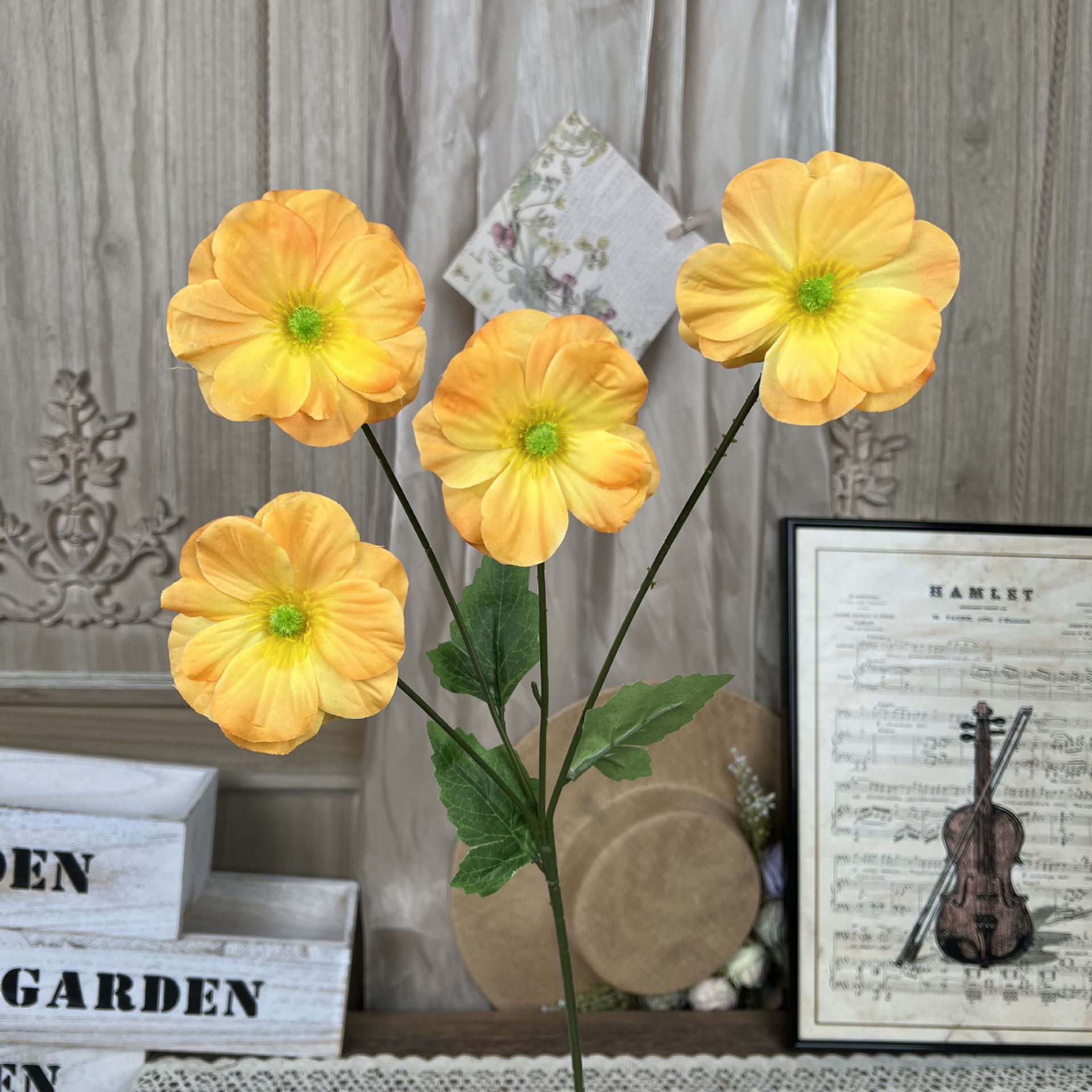 YHGY-4 머리 나비 꽃-오렌지