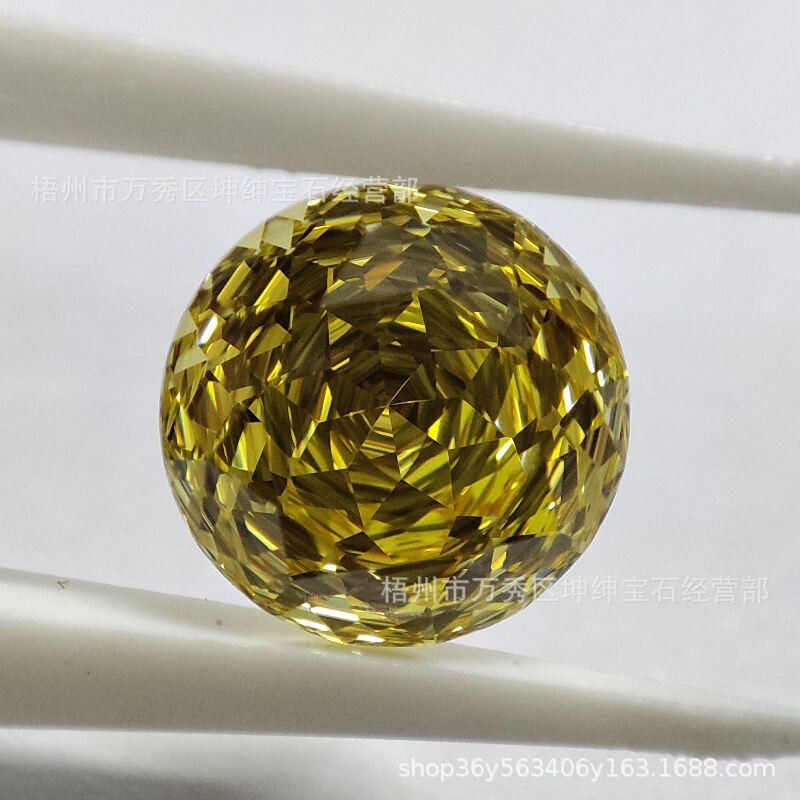 Millennium Rose Cut Zircon Round Color Goose Yellow light yellow Naked Stone Crafts DIY Earrings Nail Jewelry Inlay Millennium Rose Cut Zircon Round Color Goose Yellow light yellow Naked Stone Crafts DIY Earrings Nail Jewelry Inlay
