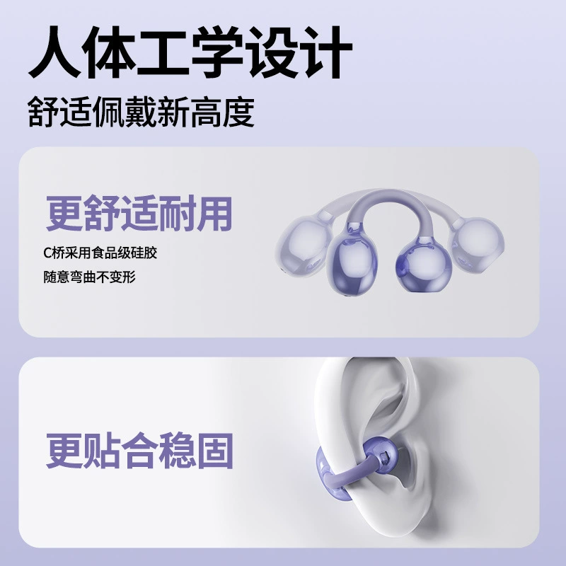 Беспроводные ушные клипсы, водонепроницаемые трехмерные наушники, bluetooth
