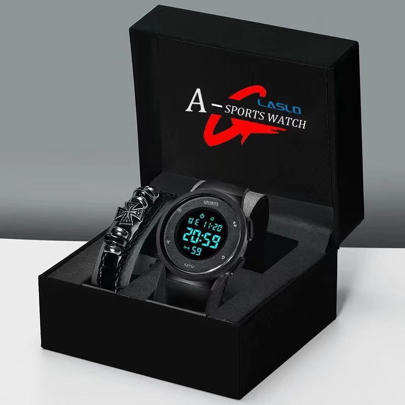 Official Authentic Junior High School Students' Men's and Women's Trendy All-match Anti-fall Sports Teenager's Multifunctional Luminous Electronic Watch