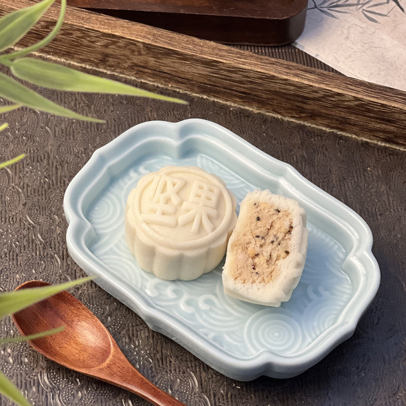 南宋雪月米月饼中秋月饼五仁黑芝麻多口味纯白皮米月饼厂家批发|undefined