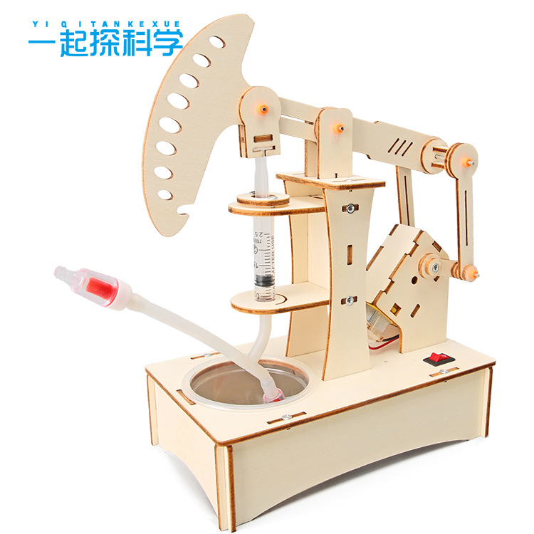 抽油机科技小制作儿童科学实验教玩具幼小学生手工diy材料包批发