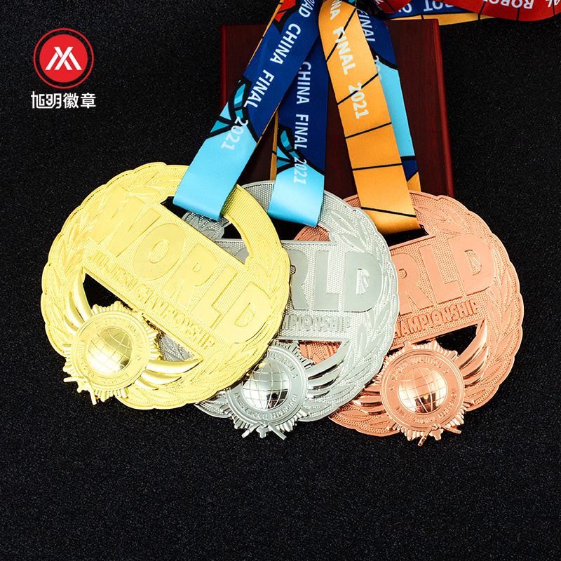 Metal medal making foreign competition Jiu Jitsu Championship WORLD gold silver copper Sports Medal
