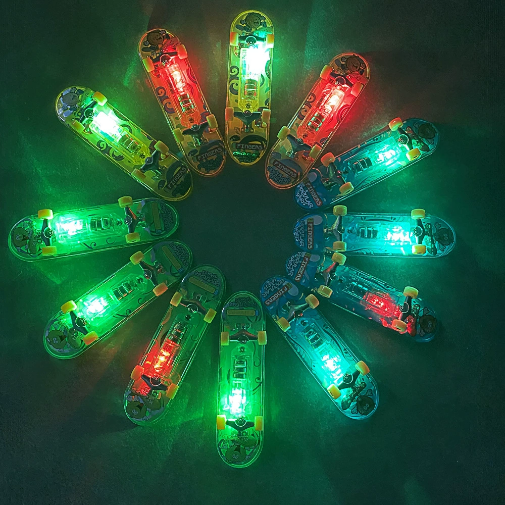 Модернизированная версия второго поколения с двойным миганием палец скейтборд игрушка креативный кончик пальца скутер сплав держатель трансграничный новый
