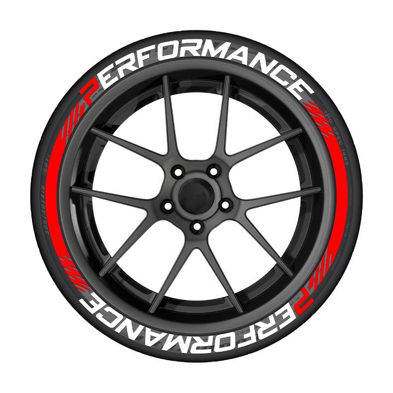 Pack Of Four Tire Performance Car Stickers_voghion.com