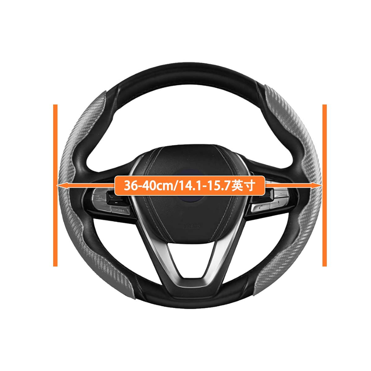 Apoyar la distribución transfronteriza de cubierta de volante de automóvil de fibra de carbono de mitad de paquete cubierta de manija deportiva de verano mujeres y hombres volantes de cuatro estaciones