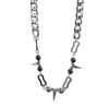 Small design necklace, accessory hip-hop style for beloved, punk style, trend of season, European style