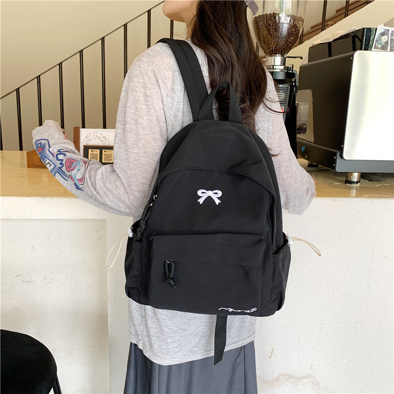 日系可爱少女书包女韩版初中生高中学生双肩包上课大容量旅行背包|undefined