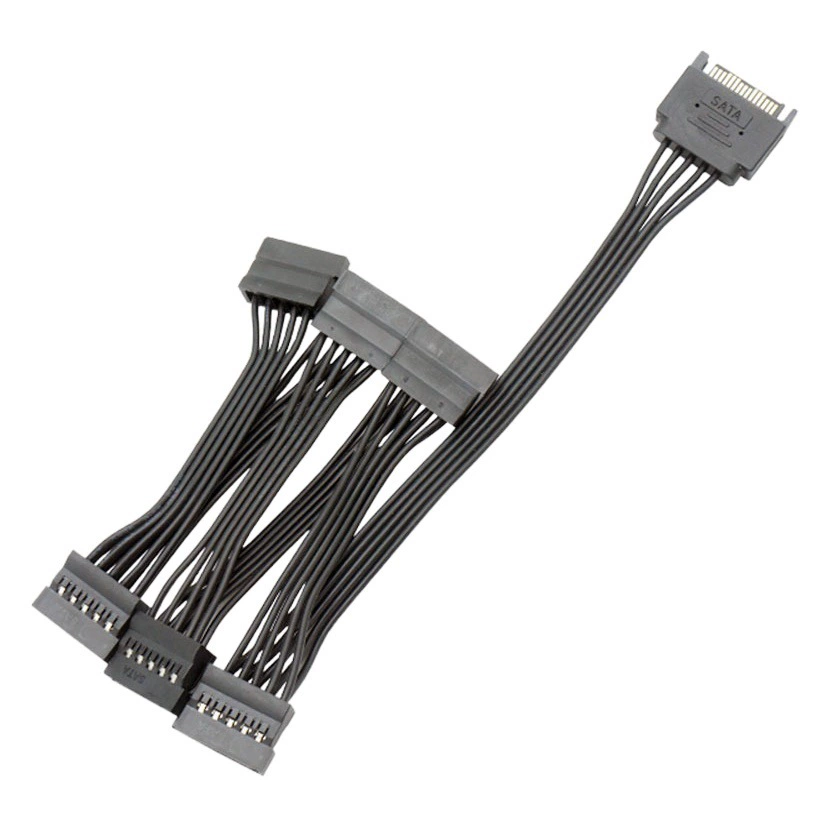 Кабель питания жесткого диска SATA от одного до пяти одна минута три четыре шесть SATA15Pin кабель расширения интерфейса питания жесткого диска