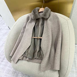 2025冬季新款精致优雅气质显瘦随性收腰极简利落松弛挺括套装大衣