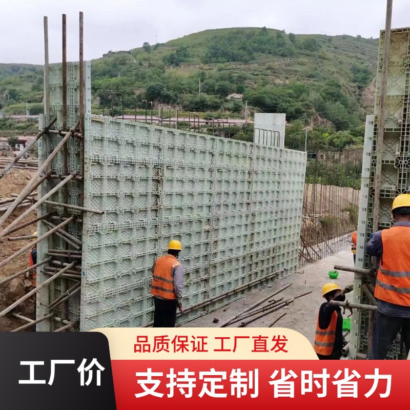 现浇塑料模板 强塑钢平面模具ABS材质 轻便耐用 模板8CM厚水沟