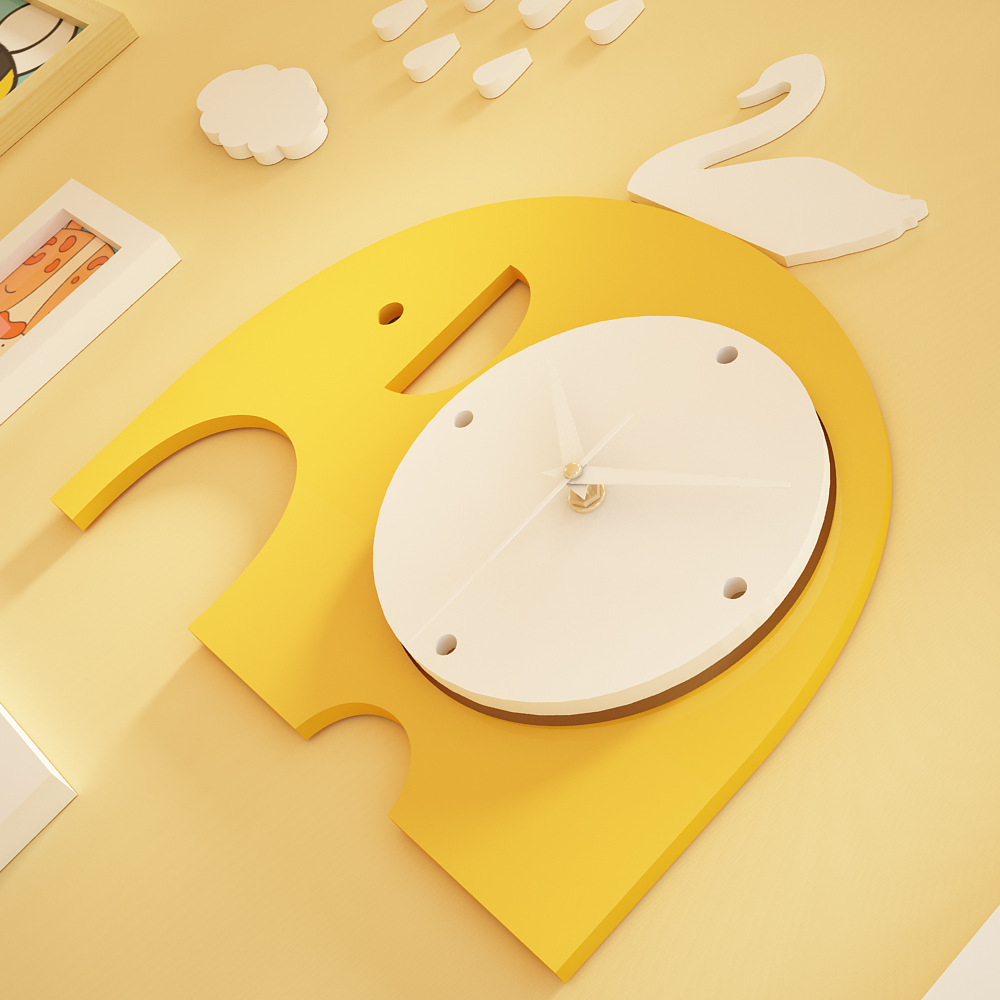 高分子_6219 幼兒園卡通大象動物照片牆兒童房裝飾畫框組合相框牆