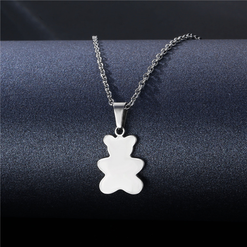 Wholesale Jewelry Stainless Steel Hollow Geometric Tag Necklace Nihaojewelry display picture 3