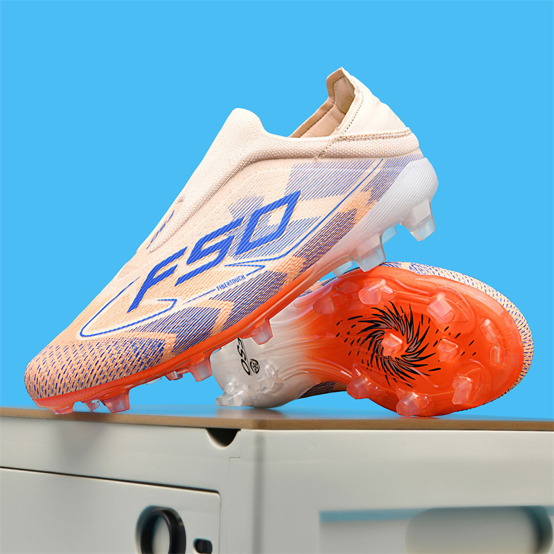 Foreign Trade New Football Shoes Men's Broken Spikes Long Spikes Grass Primary School Students Adult Youth Training Shoes Competition Football Shoes