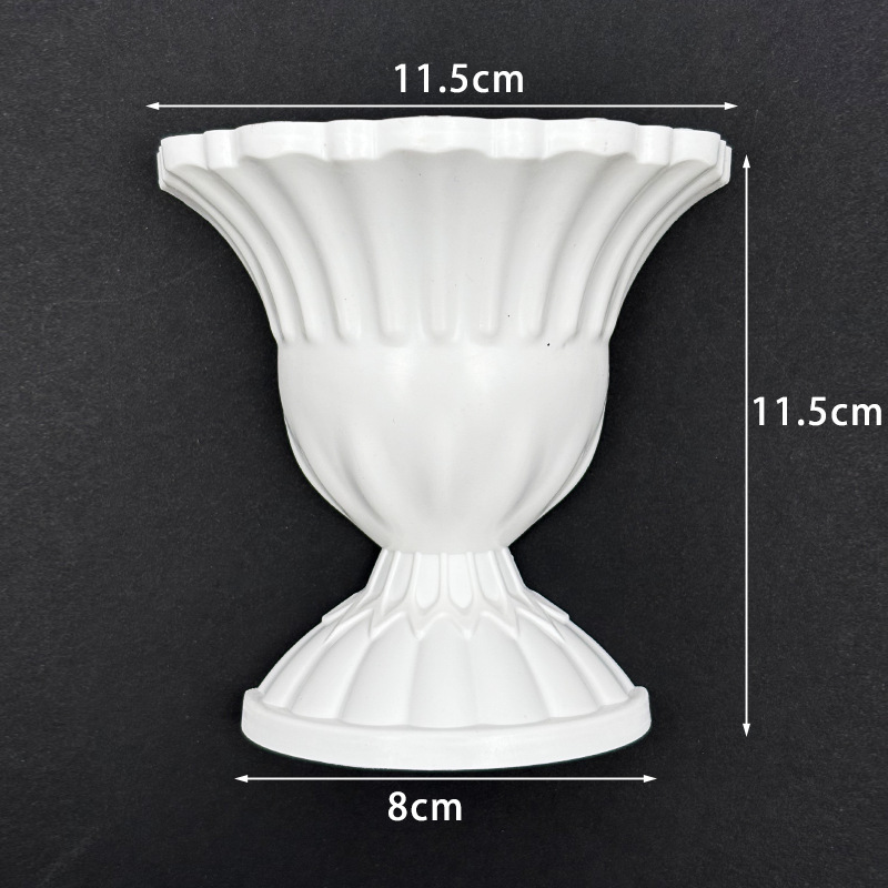 Medias paredes floreceras DIY flores eternas medio jarrón medio tablero de arte artesanal medio jarrón pintado a mano