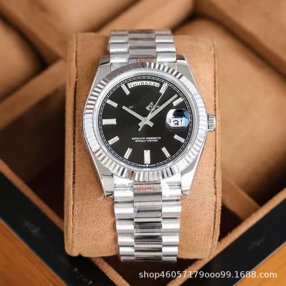 Comercio exterior explotador fábrica de mano de obra directa venta al por mayor rápido wishing europeas y estadounidenses hombres mano de obra doble reloj de correa de acero