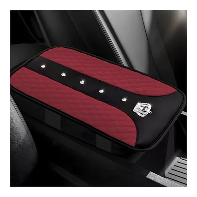Car Interior Accessories, Armrest box pad - wine-red