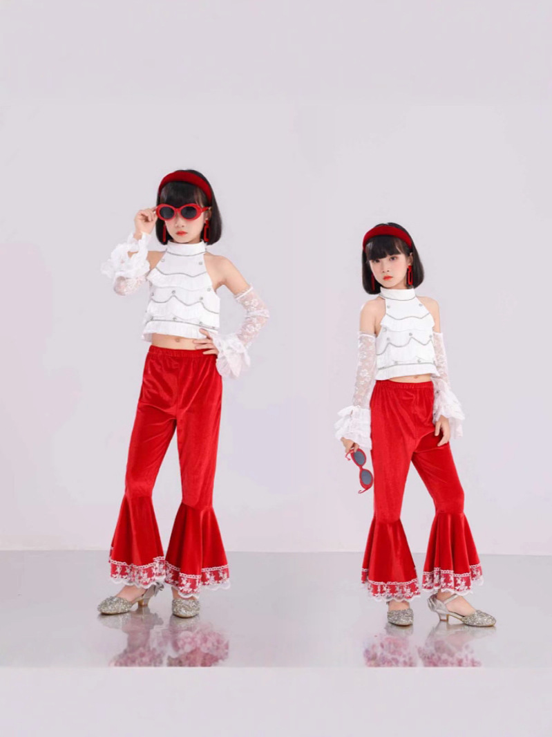 Retro velvet elastic fashionable suit
