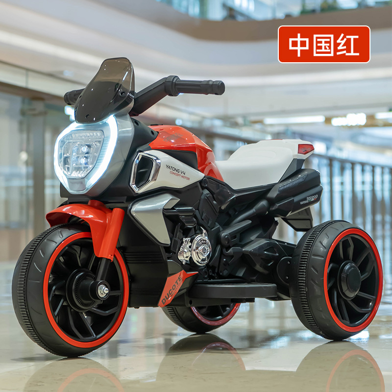 2-6 años de edad de los niños de la motocicleta eléctrica de Doble accionamiento batería recargable triciclo bebé coche de juguete