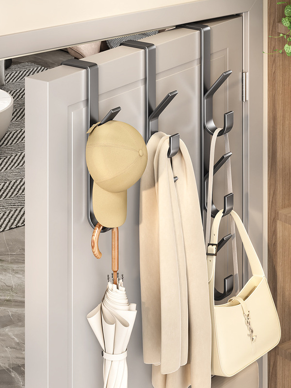 Hook Behind the Door, No Punching, Clothes and Bag Storage Rack, Bedroom Door Back-Type Clothes Hook, Storage Door Clothes Hanger