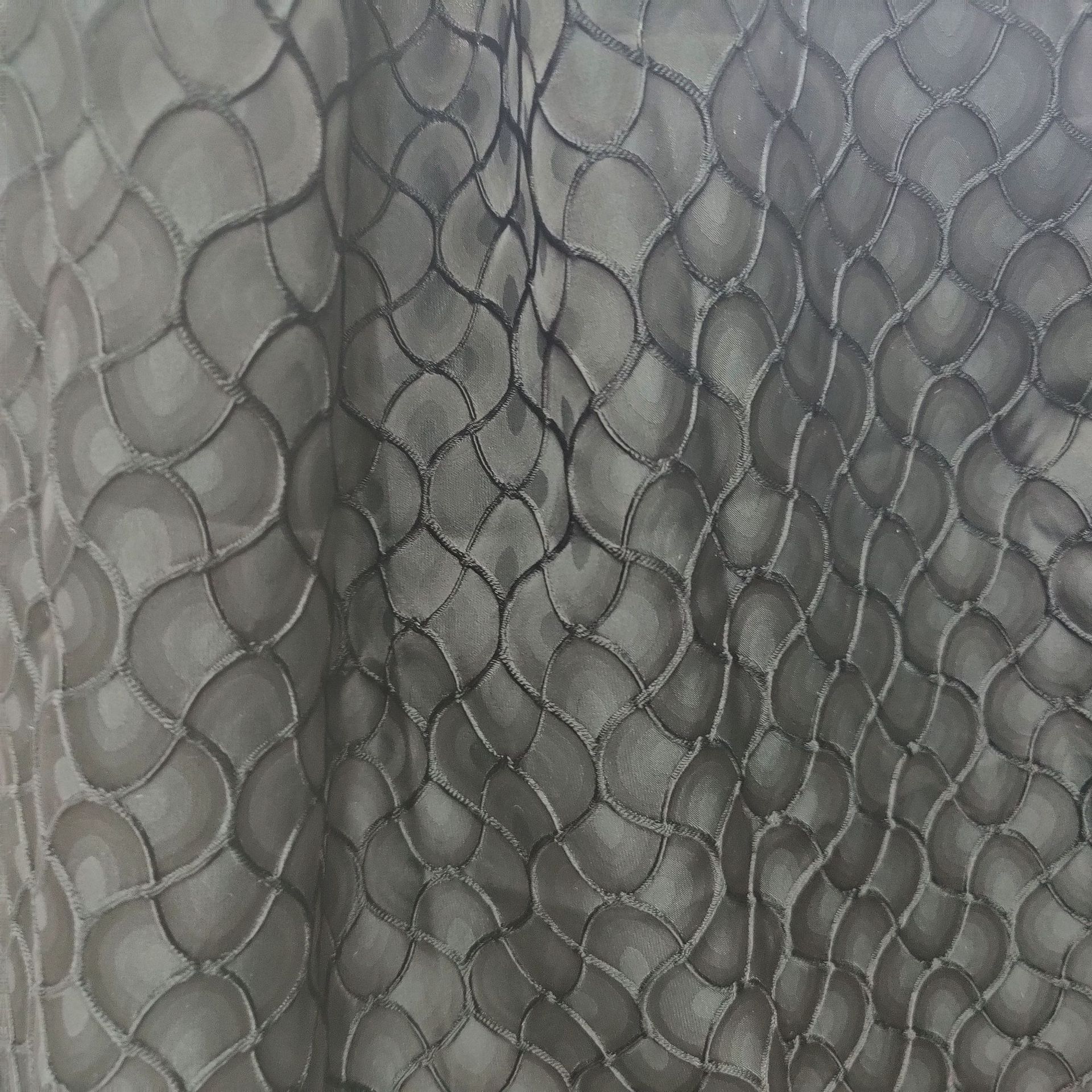 浮雕暗纹扭曲几何花 女装连衣裙舞台戏服DIY手作箱包鞋材布料直供