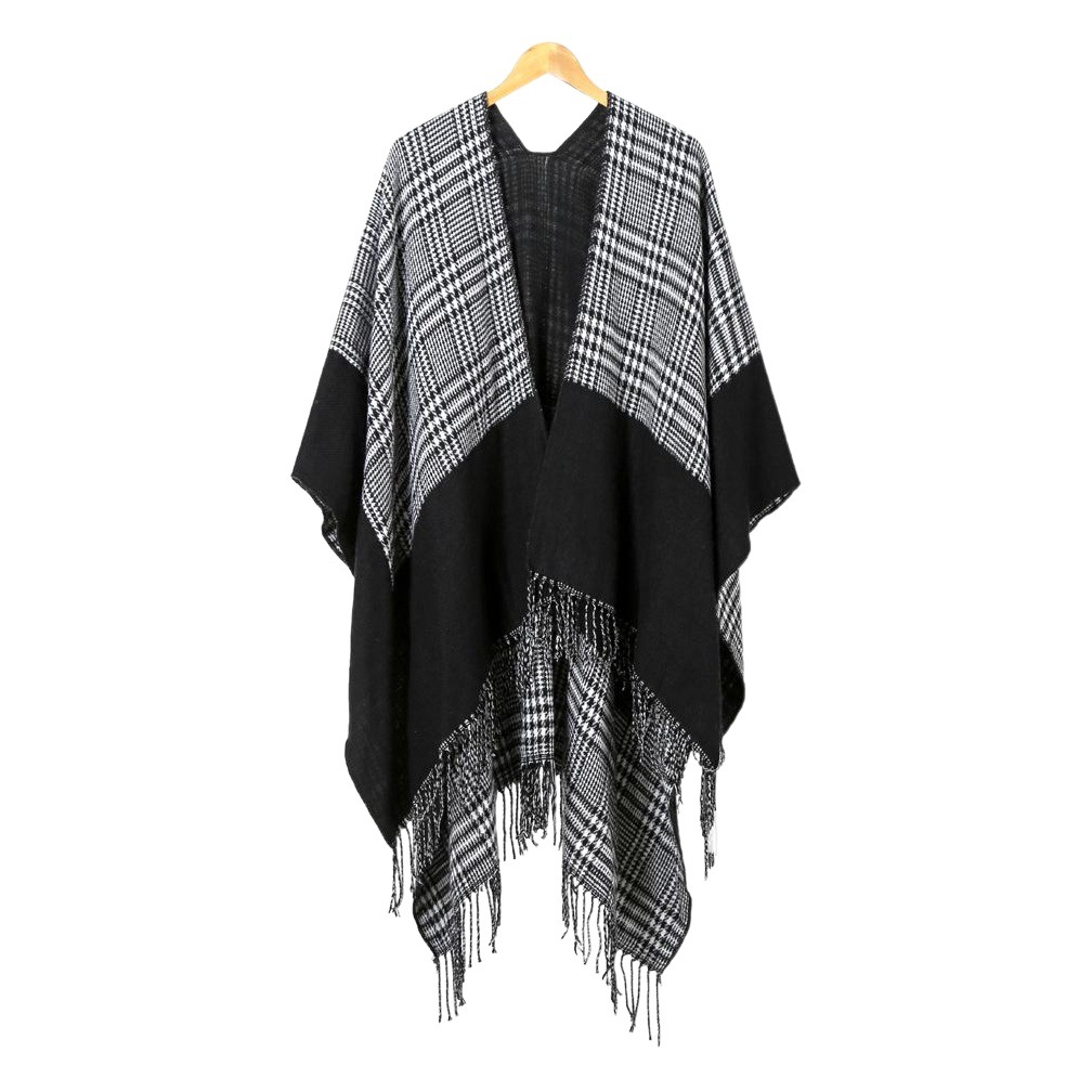 New jacquard frame small square warm shawl factory direct European and American autumn and winter scarf extended thick cape