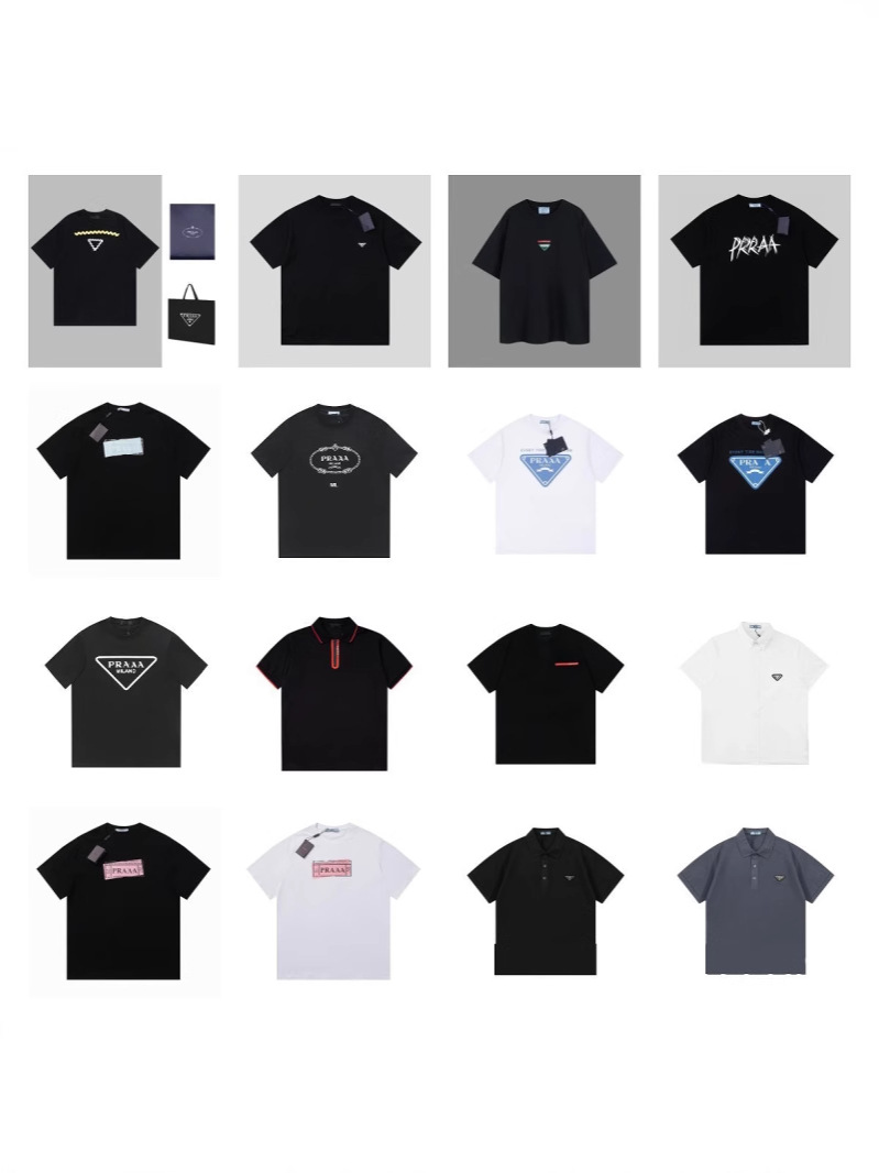 Pula's Short-Sleeve T-Shirt Series Features a Collection of Metal Triangle Logos, Luxurious and Trendy Unisex T-Shirts, Exclusively Available for Cross-Border Sales