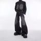 Heavy Vintage Old-fashioned Deconstructed Denim suit Three-dimensional Embossed Design Sense Jacket Jacket Men's Jeans Men's Handsome