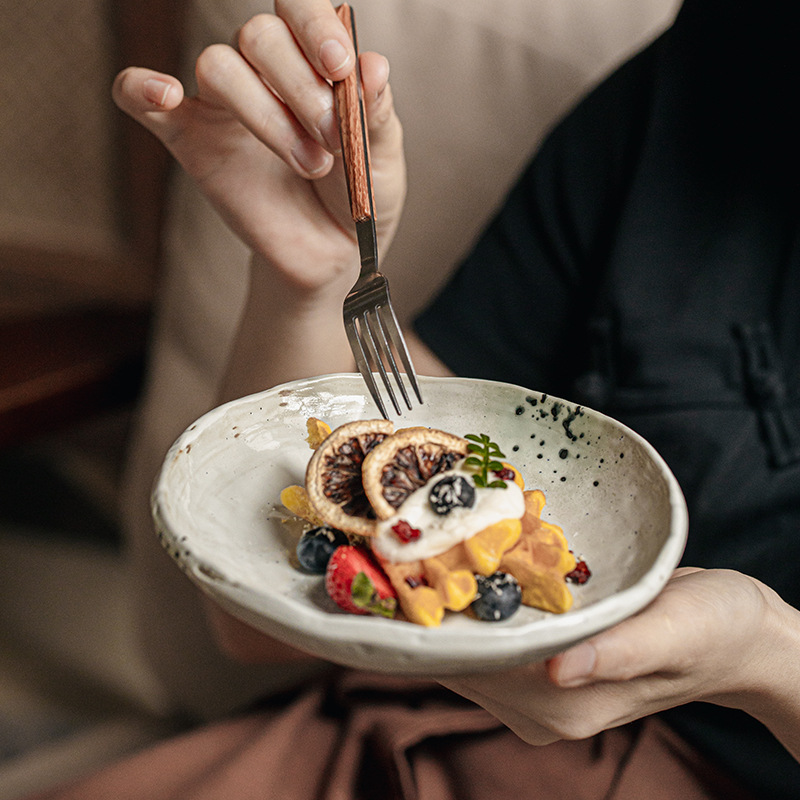 Serie de Kochi, viento silencioso, platos de cerámica de forma especial, platos de comedor, platos de comedor, exportación transfronteriza de cubiertos residenciales