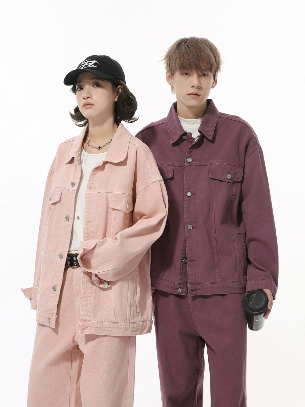 MTLCLOTHES Hombres| Nuevos productos de otoño coreanos de algodón de color base de ropa de moda casual conjunto de vaqueros