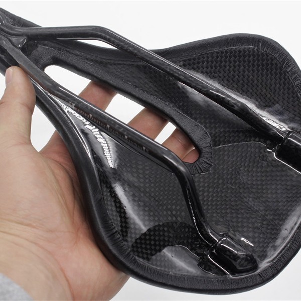 Asiento de fibra de carbono R accesorios para bicicletas cojín inferior de fibra de carbono cojín hueco bicicleta de carretera EVA relleno