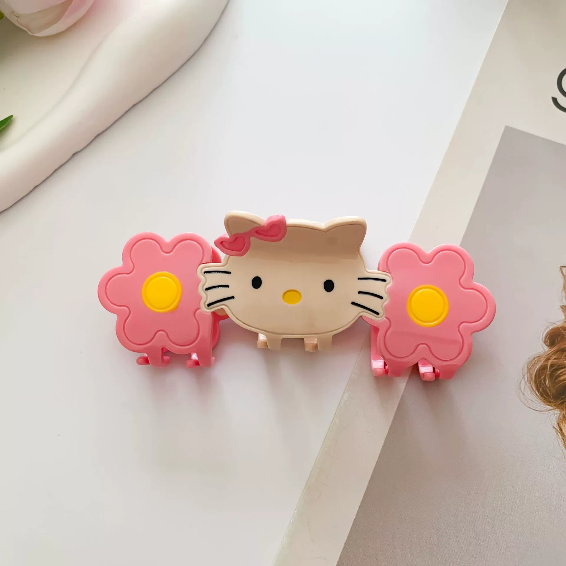 Мультяшная cute заколка hairgrip, крабовая булавка, палочка для волос, аксессуар для волос, большой акула, кот