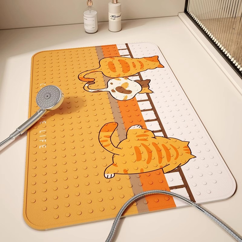 Non-slip Cartoon Bath Mat For Bathroom Rug With Rubber Backing_voghion.com