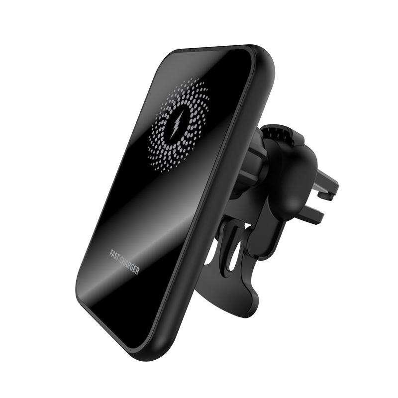 Aplicable a MagSafe Apple 12 coche magnético iphone15 cargador inalámbrico coche cargador inalámbrico soporte