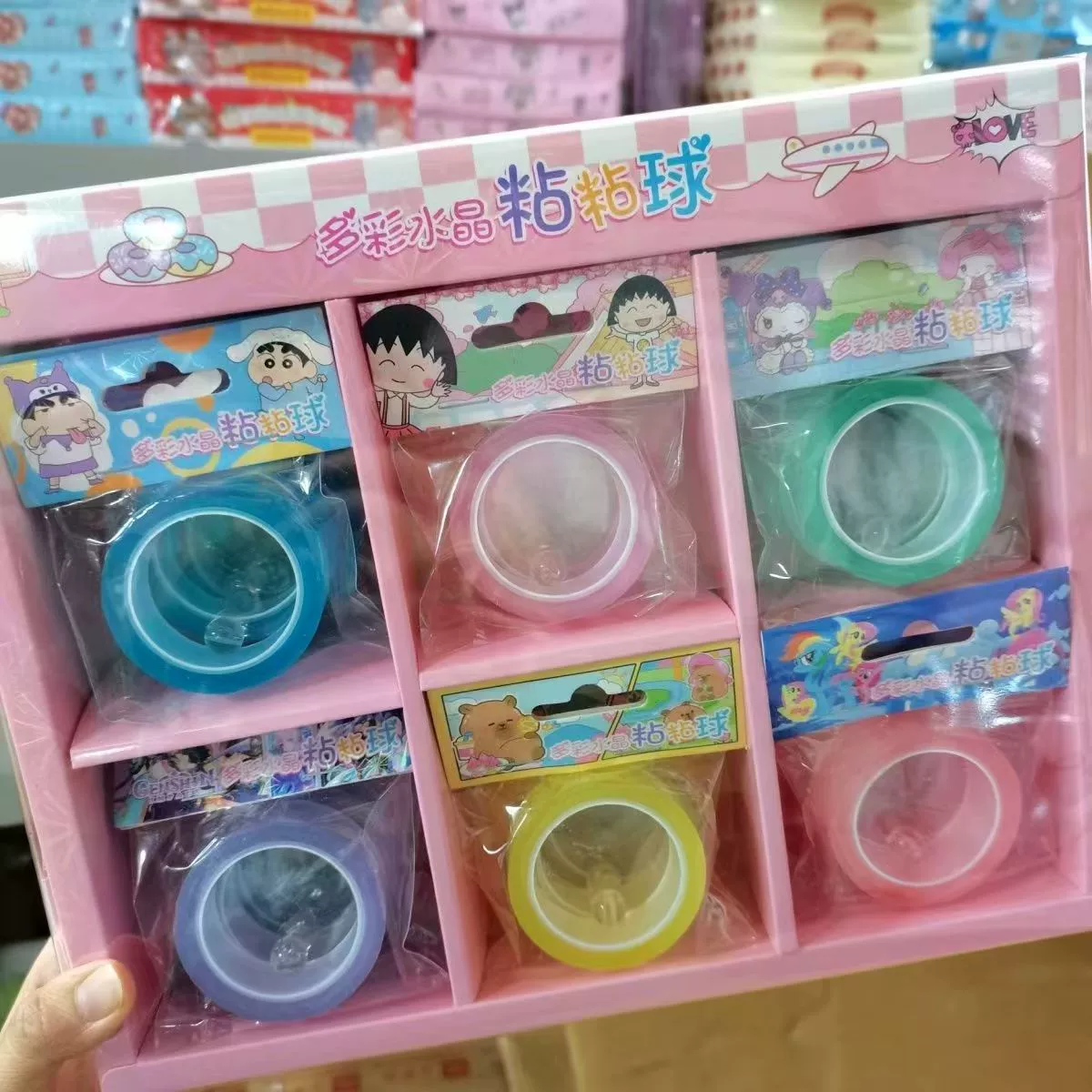 Детские красочные липкие шарики ленты 24 в сети