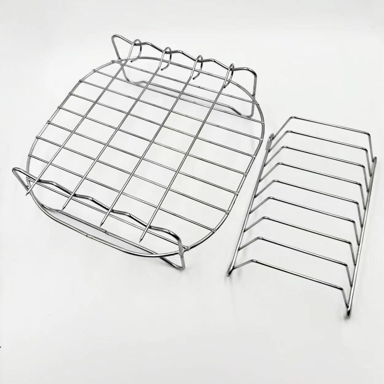 Accesorios para freidora de aire, rejilla doble de vapor y parrilla universal