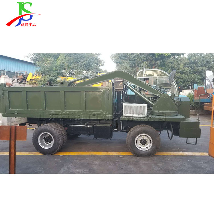 360°旋转随车式挖掘机 四不像随车挖 挖掘装载运输一体机供应