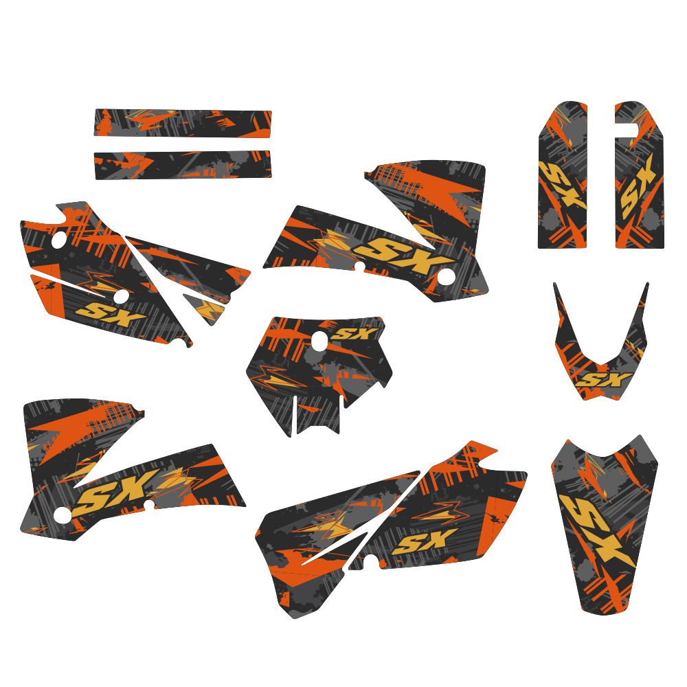 Aplicable a KTM SX 03 - 04 pegatinas de motocicleta de carretera pegatinas de película image 9
