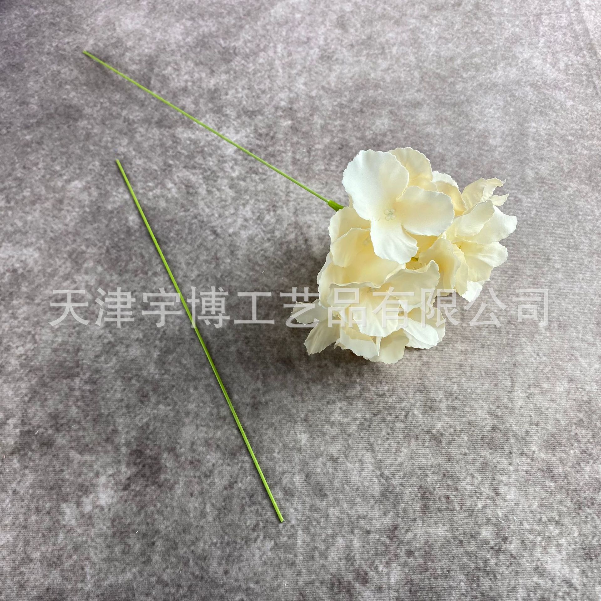 Hortensia de una sola cabeza de boda flor artificial auditorio boda arreglo de flores base hogar Decoración Floral suministro directo de fábrica