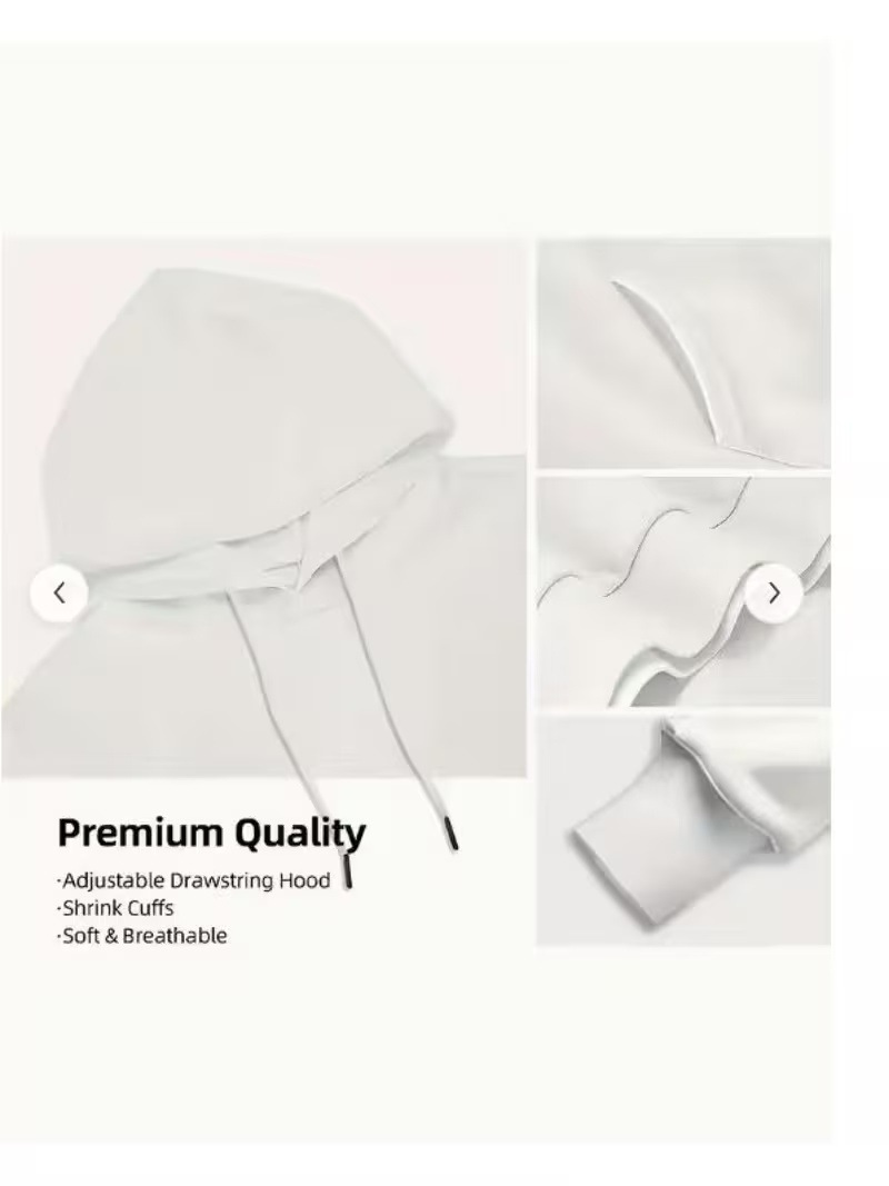 Fuente de fábrica de impresión digital transfronteriza para hombre suéter para dibujar se puede fijar DIY chaqueta de tendencia casual con capuzas suelta