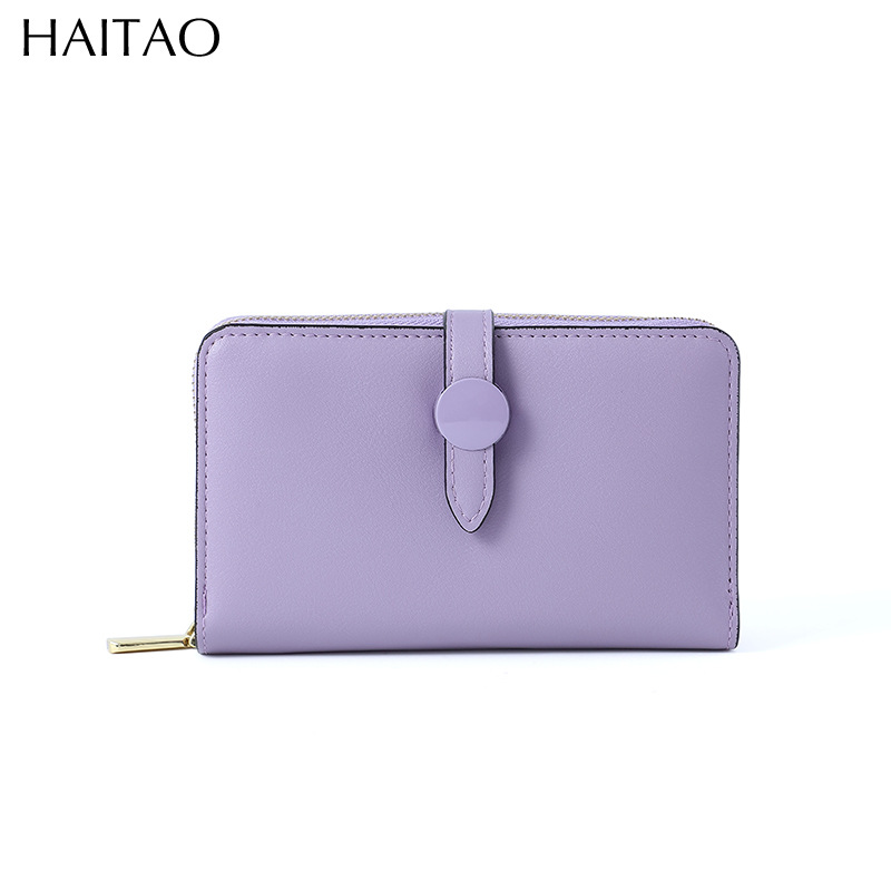 Color sólido corto de las mujeres a juego 2023 verano simple transfronterizo monedero coreano creativo multi-Tarjeta cartera fabricante