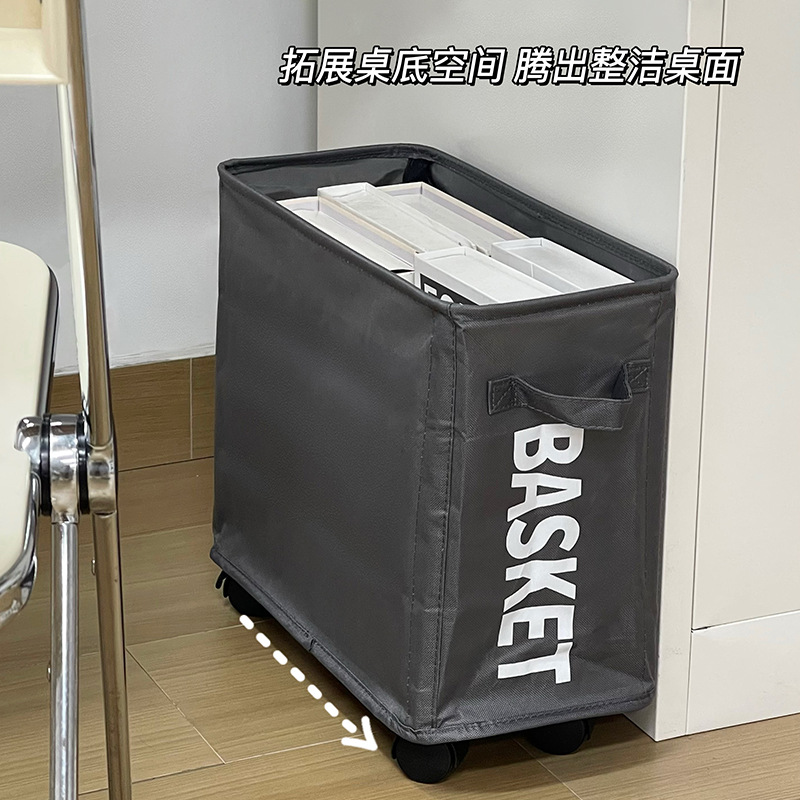 Explosiones transfronterizas de venta caliente con ruedas cesta de almacenamiento de ropa sucia mini portable plegable multifuncional cesta de ropa sucia doméstica