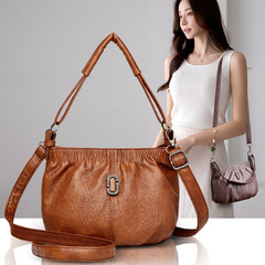 批發跨境包包女潮流新款斜挎包女士小包復古純色媽媽包歐美單肩包
