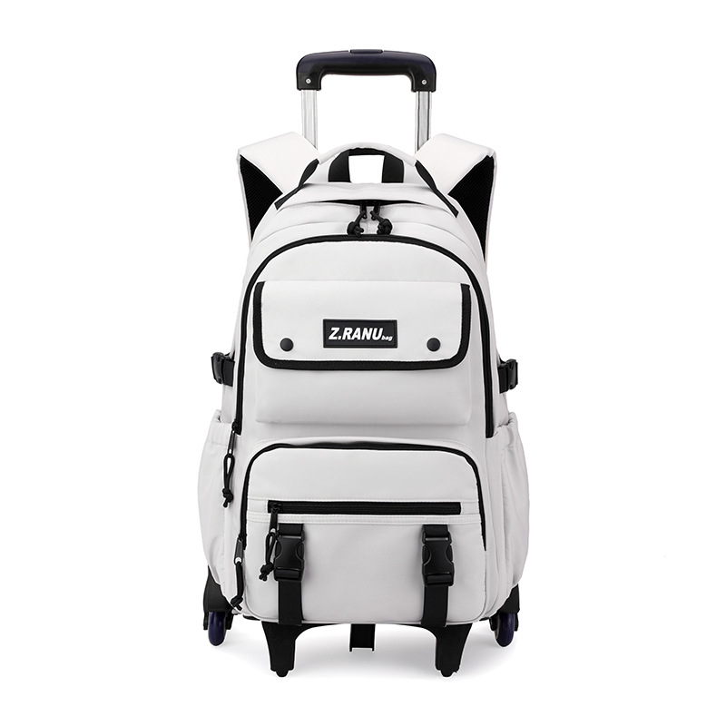 Mochila de tracción para niños de peces naturales para estudiantes de escuela primaria, mochila de escaleras para estudiantes de escuela secundaria de grado 3 - 6