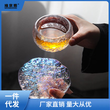 加厚日式品茗杯小号琉璃茶碗主人茶杯茶具茶道水晶玻璃杯禅定单杯